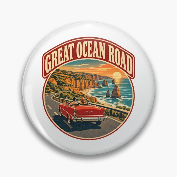 Item preview, Great Ocean Road Australia Vintage Travel Shirt – Victoria 12 Apostles Road Trip Design designed and sold by Globalcitytees.