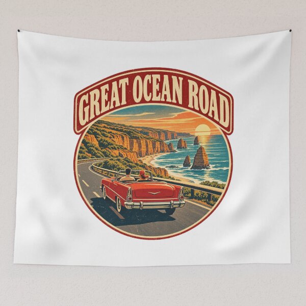 Item preview, Great Ocean Road Australia Vintage Travel Shirt – Victoria 12 Apostles Road Trip Design designed and sold by Globalcitytees.