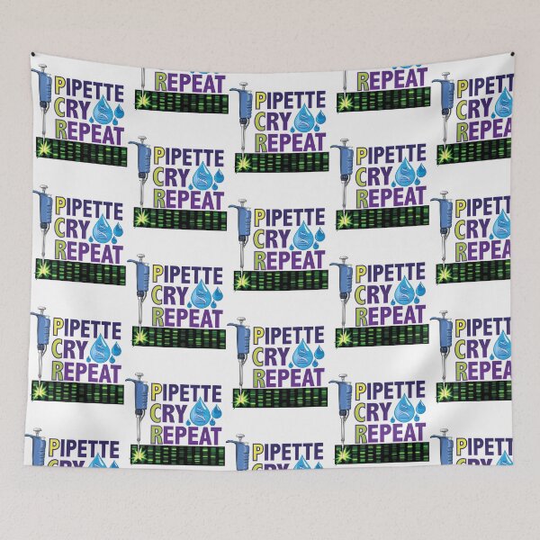 Item preview, Pipette Cry Repeat Pcr Design For Dna Biotechnology Lab Scientists Version 2 designed and sold by giffywallss.