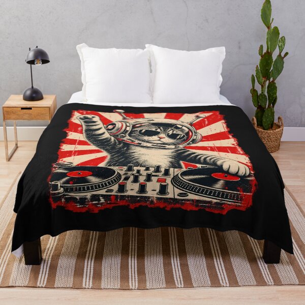 Item preview, DJ Cats Astronaut Space Cat Retro Music Lover Design designed and sold by Genius Geek.