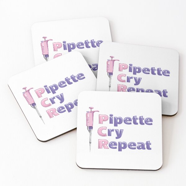 Item preview, Pipette Cry Repeat Pcr Pink Pipette Polymerase Chain Reaction Design designed and sold by giffywallss.