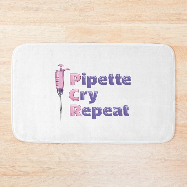 Item preview, Pipette Cry Repeat Pcr Pink Pipette Polymerase Chain Reaction Design designed and sold by giffywallss.