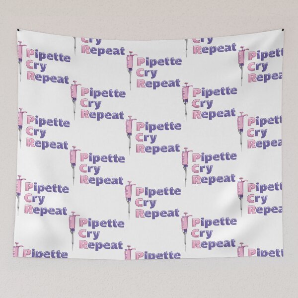 Item preview, Pipette Cry Repeat Pcr Pink Pipette Polymerase Chain Reaction Design designed and sold by giffywallss.