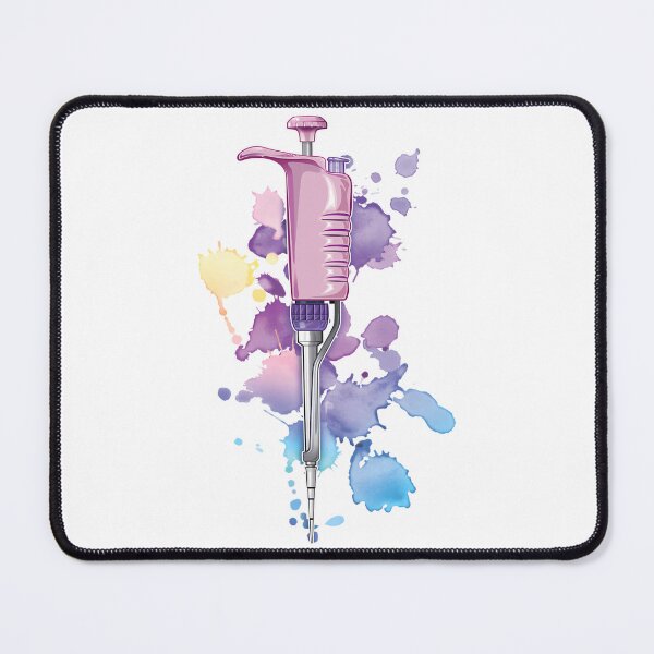 Item preview, Pipette Micropipette Pcr Crispr Dna Watercolour Splash Design designed and sold by giffywallss.
