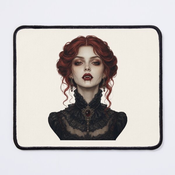 Item preview, Vampire Girl – Gothic Redhead Vampire Portrait designed and sold by SweetLilith.