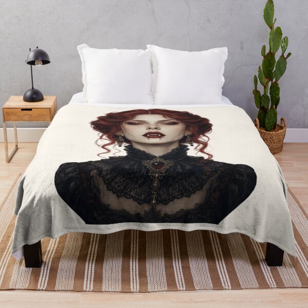 Item preview, Vampire Girl – Gothic Redhead Vampire Portrait designed and sold by SweetLilith.