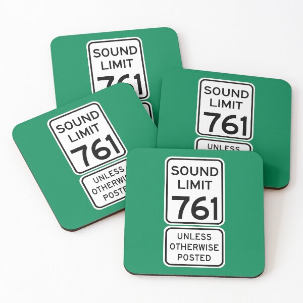 Item preview, Sound Limit 761 Unless Otherwise Posted Signs designed and sold by Karate Octopus.