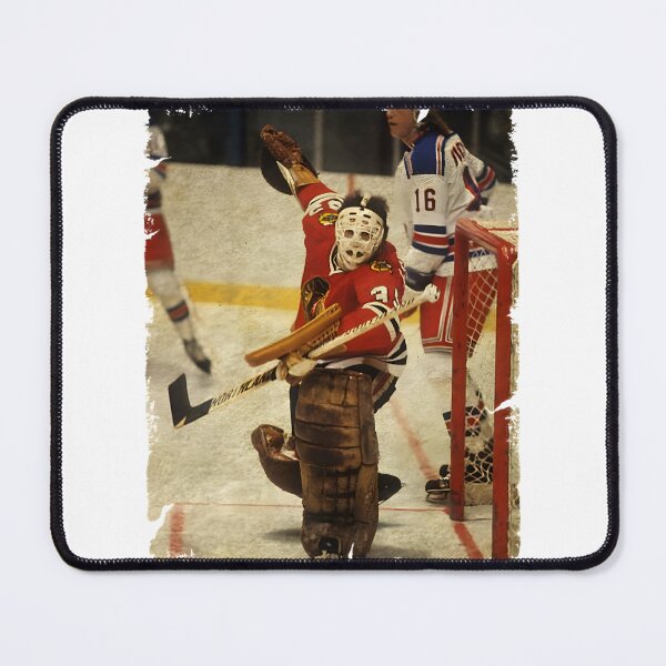 Item preview, Tony Esposito Chicago Blackhawks Vintage Goalie Artwork designed and sold by varunbhagat.