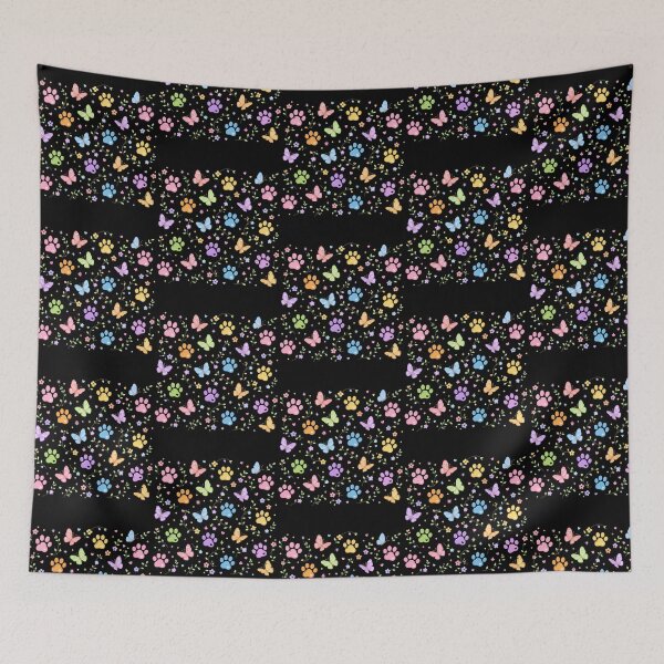 Item preview, Rainbow Paw Cat  Butterfly Garden Pattern designed and sold by DesignMustangd.