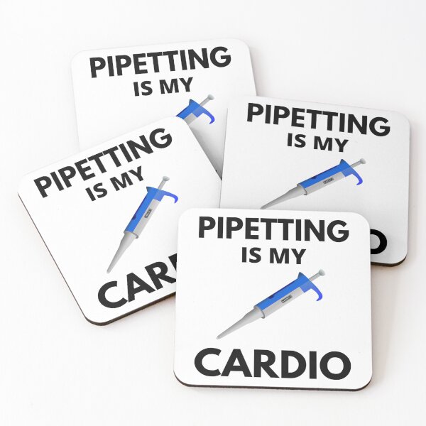 Item preview, Pipetting Is My Cardio - Molecular Biology Microbiology Neuroscience Chemistry Humor Science Humor designed and sold by giffywallss.