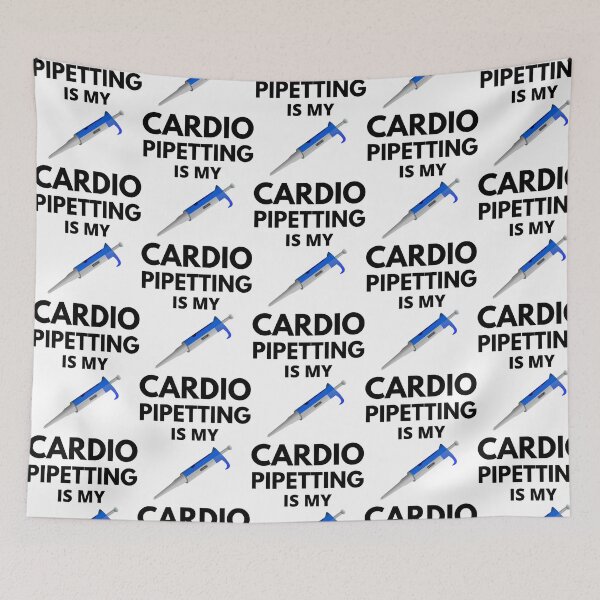 Item preview, Pipetting Is My Cardio - Molecular Biology Microbiology Neuroscience Chemistry Humor Science Humor designed and sold by giffywallss.