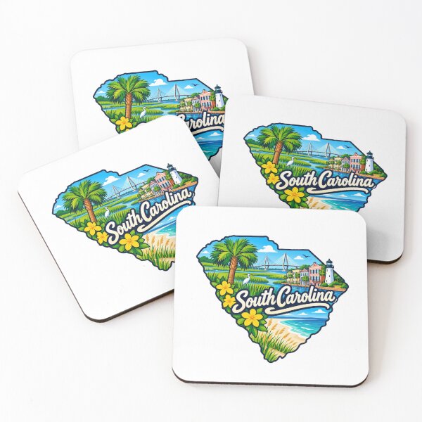 Item preview, South Carolina State Map designed and sold by Myra365Art.