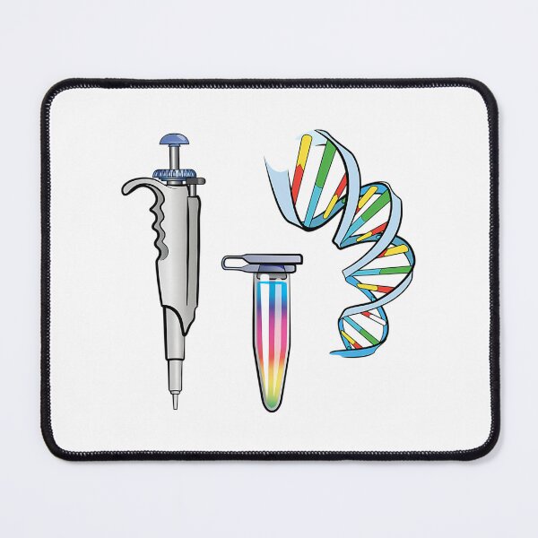 Item preview, Qpcr Pattern With Dna Pipetter And Pcr Reaction Tube designed and sold by giffywallss.