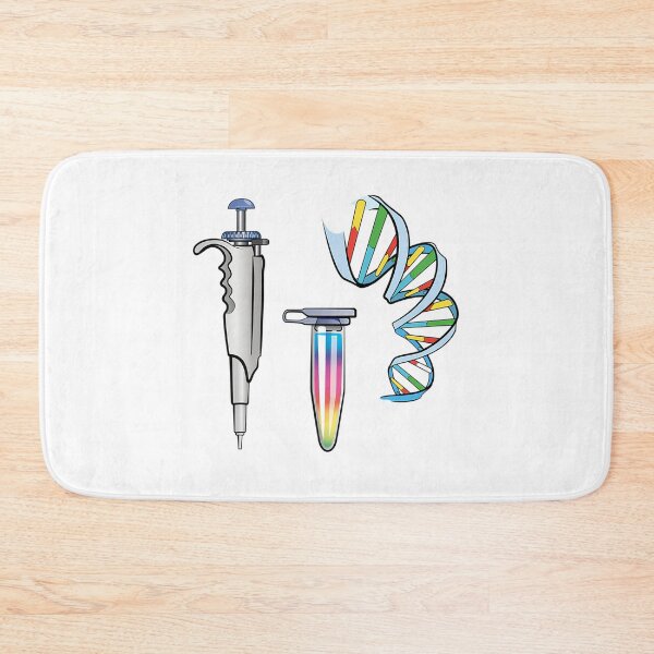 Item preview, Qpcr Pattern With Dna Pipetter And Pcr Reaction Tube designed and sold by giffywallss.