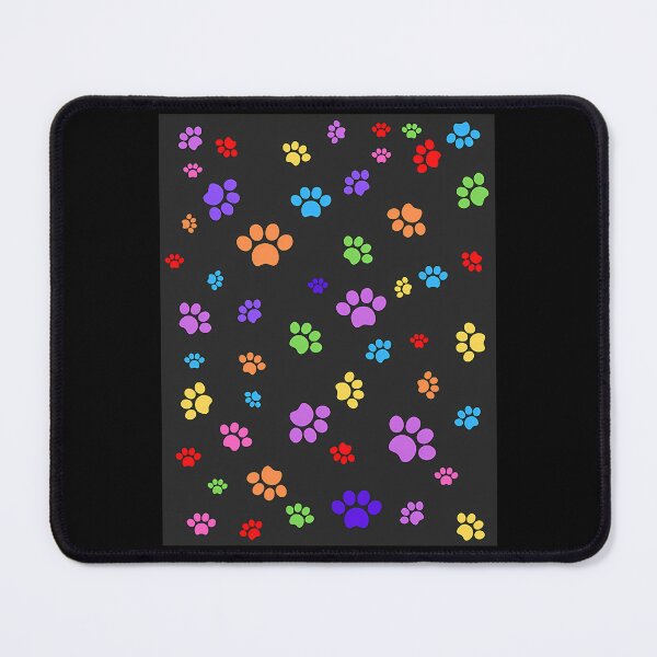 Item preview, Rainbow Paw Prints Cat Pattern designed and sold by DesignMustangd.