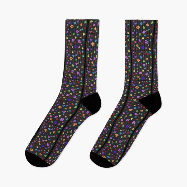 Item preview, Rainbow Paw Prints  Cat Pattern designed and sold by DesignMustangd.