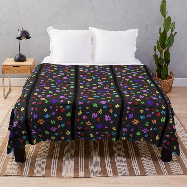 Item preview, Rainbow Paw Prints Cat Pattern designed and sold by DesignMustangd.