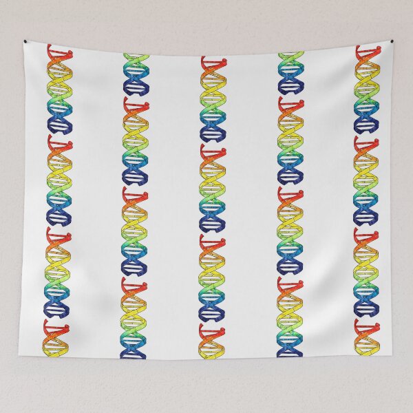 Aperçu de l'œuvre Rainbow DNA Scientifique créée et vendue par giffywallss.