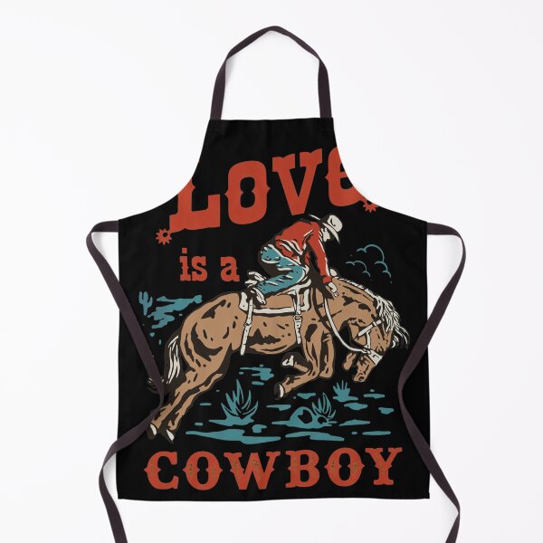 Item preview, Love is a Cowboy Vintage Rodeo Bucking Horse Art designed and sold by Priscillardman.