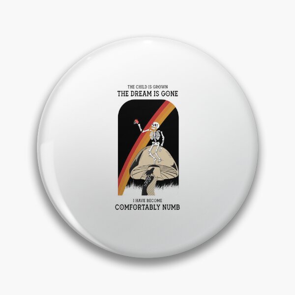 Item preview, Skeleton Mushroom Rainbow Comfortably Numb Art designed and sold by Priscillardman.