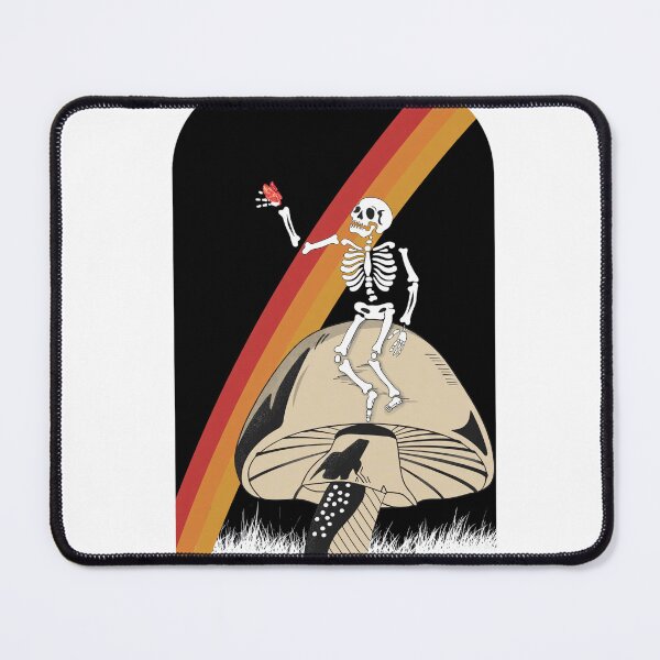 Item preview, Skeleton Mushroom Rainbow Comfortably Numb Art designed and sold by Priscillardman.