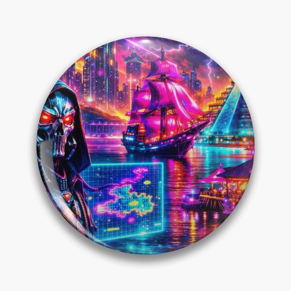 Artikelvorschau, Neon Archipelago – Cyberpunk Antigua & Barbuda entworfen und verkauft von synthesisnft.