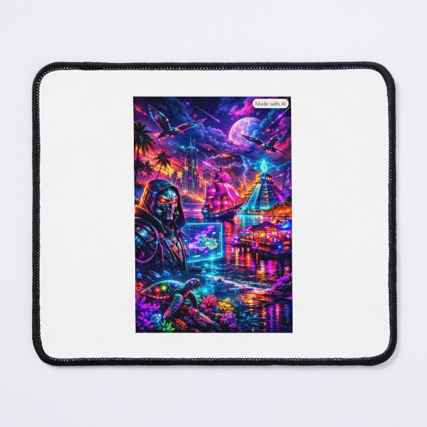 Item preview, Neon Archipelago – Cyberpunk Antigua & Barbuda designed and sold by synthesisnft.