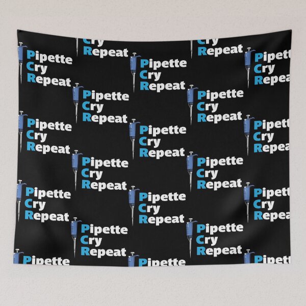 Item preview, Pipette Cry Repeat Pcr Blue Pipette designed and sold by giffywallss.