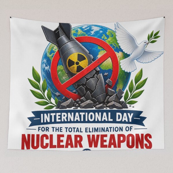 Item preview, International Day for the Total Elimination of Nuclear Weapons Peace Design designed and sold by CreativeNest Prints.