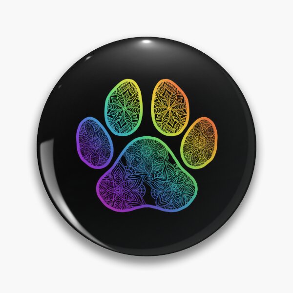 Artikelvorschau, Regenbogen-Pfotenabdruck-Mandala entworfen und verkauft von DesignMustangd.