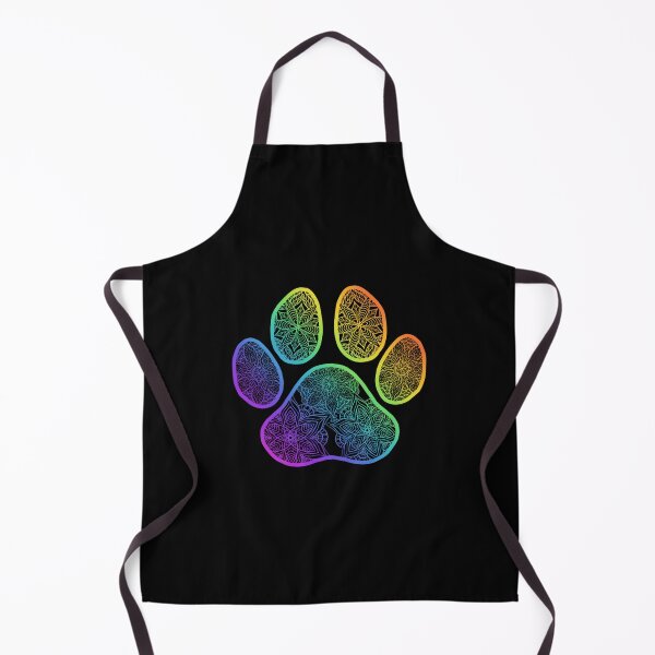 Item preview, Rainbow Pawprint Mandala designed and sold by DesignMustangd.