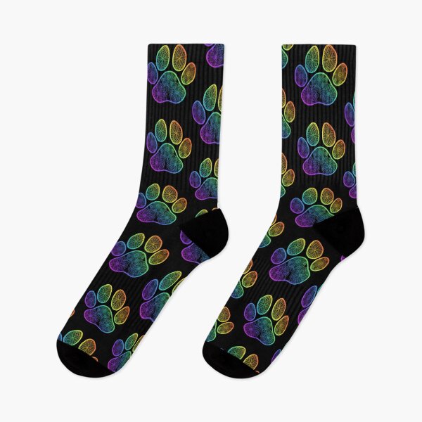 Item preview, Rainbow Pawprint Mandala designed and sold by DesignMustangd.