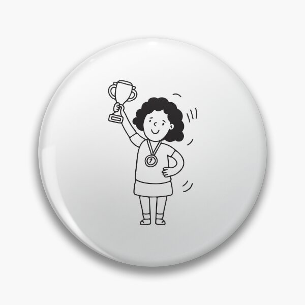 Item preview, Woman Raising Medal in Victory designed and sold by rasagamastore.