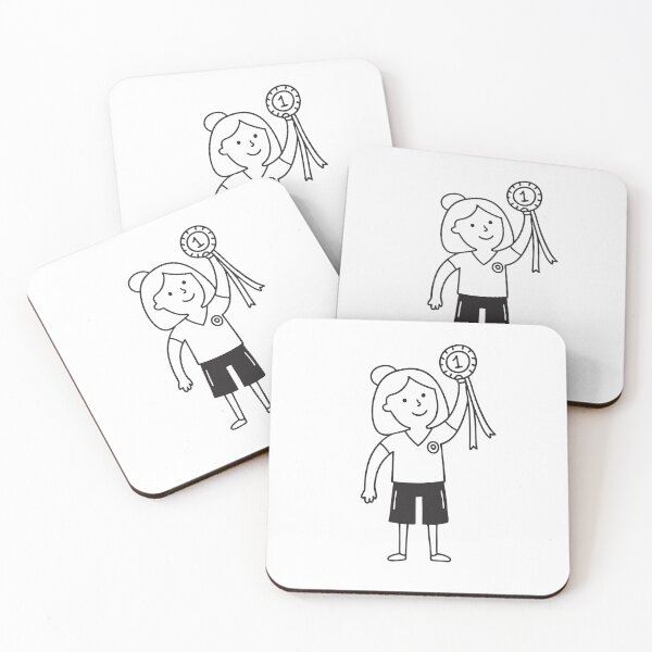 Item preview, Victorious Woman Holding Medal designed and sold by rasagamastore.