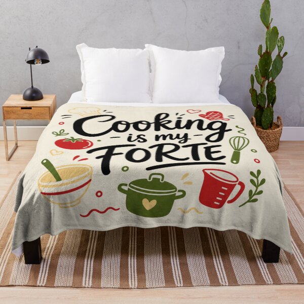 Item preview, Cooking Is My Forte designed and sold by Rosie's Wildflower Boutique.
