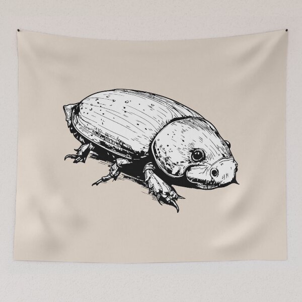 Item preview, Vintage Beetle Entomology Sketch Ink Drawing designed and sold by Litely.