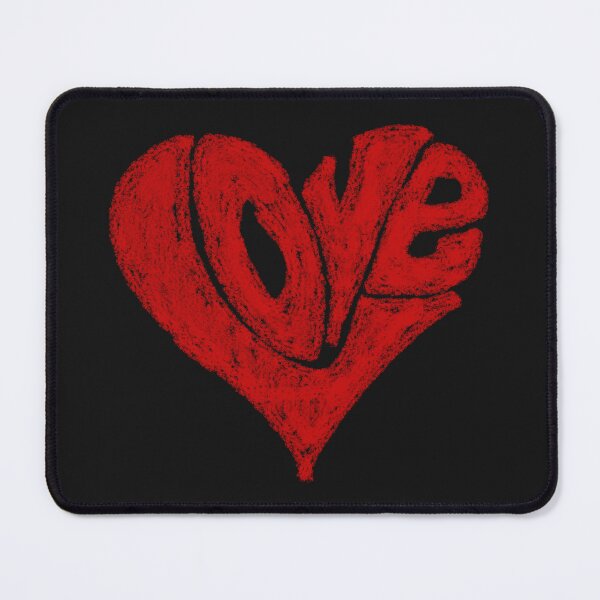 Item preview, Love Typography in Heart Shape Crayon designed and sold by rulamin.
