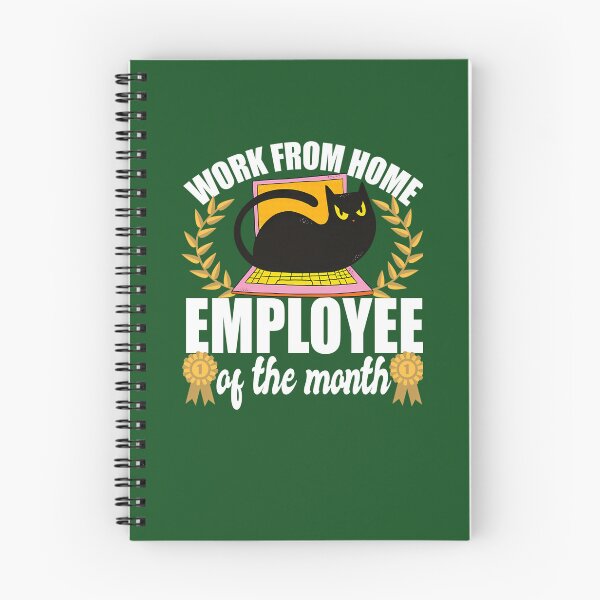 Item preview, Work From Home Employee Of The Month Cat Lover 640 designed and sold by CustomsBotk.