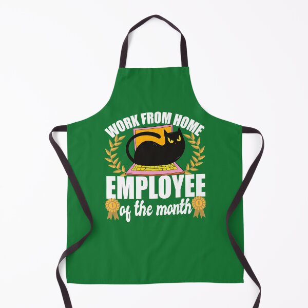 Item preview, Work From Home Employee Of The Month Cat Lover 640 designed and sold by CustomsBotk.