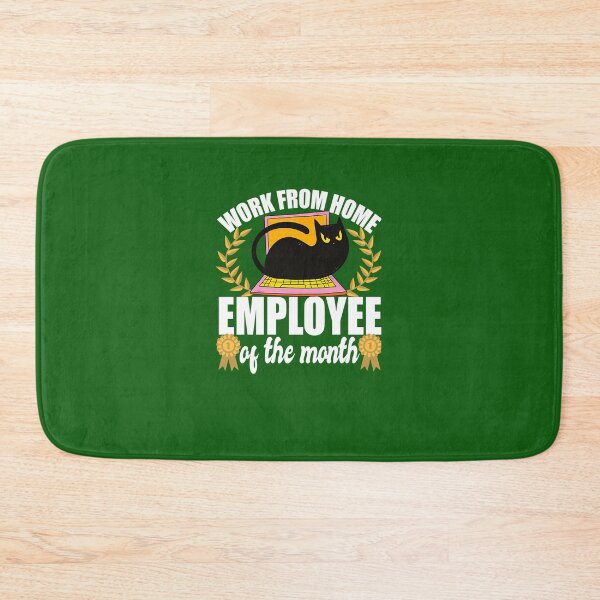 Item preview, Work From Home Employee Of The Month Cat Lover 640 designed and sold by CustomsBotk.