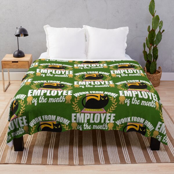 Item preview, Work From Home Employee Of The Month Cat Lover 640 designed and sold by CustomsBotk.