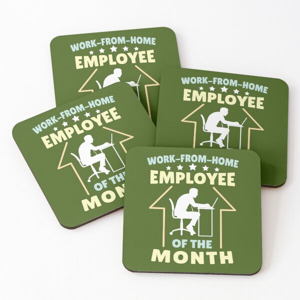 Item preview, Work From Home Employee Of The Month Telecommuting Remote Working Telework Straight And Teleworker Gift 271 designed and sold by CustomsBotk.