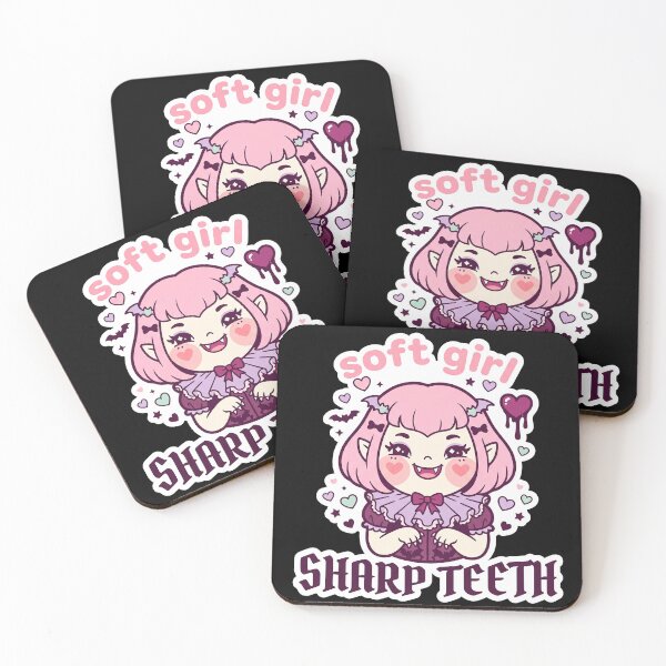 Item preview, Soft Girl, Sharp Teeth — Pastel Goth Vampire Girl designed and sold by TheCalmEdit.
