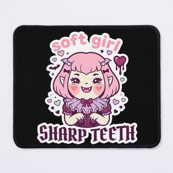 Item preview, Soft Girl, Sharp Teeth — Pastel Goth Vampire Girl designed and sold by TheCalmEdit.