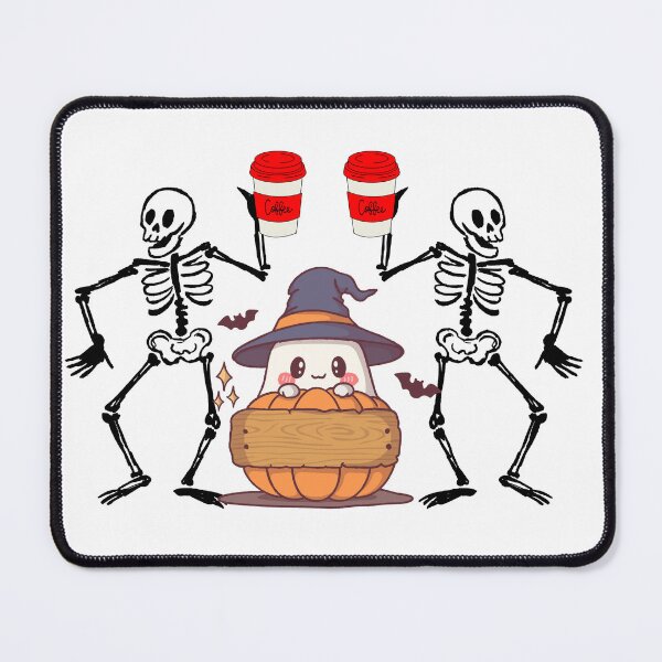Item preview, Cute Halloween Ghost Pumpkin Coffee Skeletons – Spooky Coffee Lover Design designed and sold by Palette _Vibes.