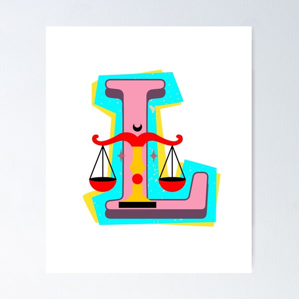 Item preview, Retro Libra Zodiac Sign – Colorful Scales Astrology Design designed and sold by Palette _Vibes.