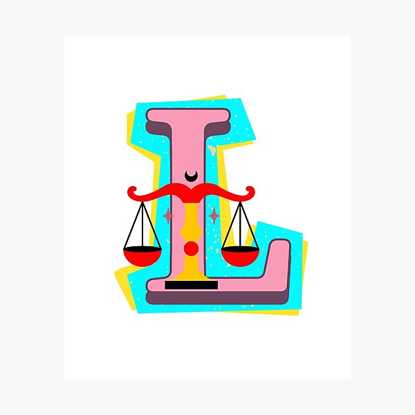 Item preview, Retro Libra Zodiac Sign – Colorful Scales Astrology Design designed and sold by Palette _Vibes.