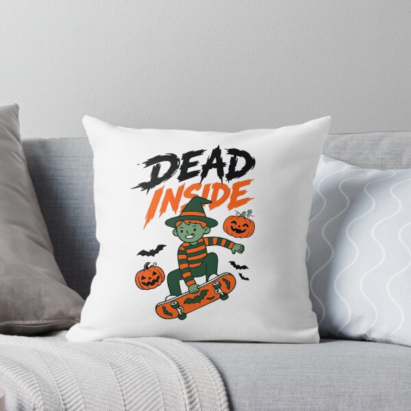 Item preview, Dead Inside Cute Spooky Zombie With Skateboard  designed and sold by mazyoy.