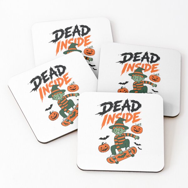 Item preview, Dead Inside Cute Spooky Zombie With Skateboard  designed and sold by mazyoy.