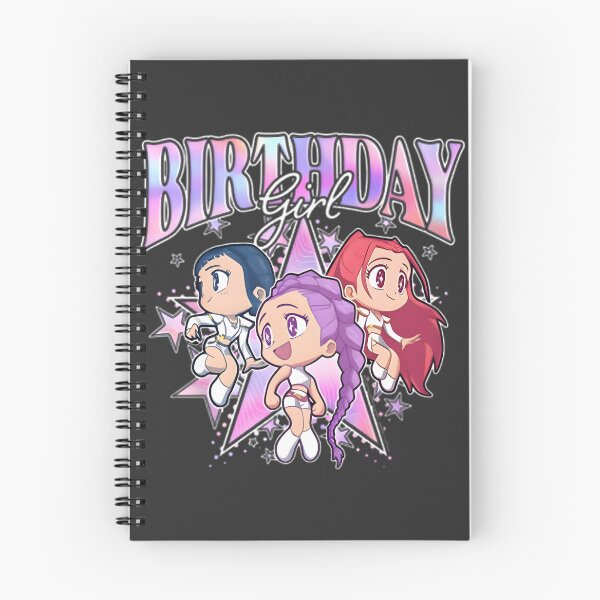 Item preview, Cute Birthday Girl KPop Demon Hunter Chibi Illustration for Fans designed and sold by MG 88.